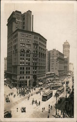 View of The Chronical building intersection Postcard