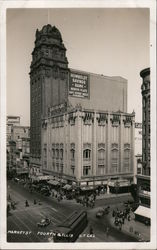 Market Street, Fourth and Ellis Postcard