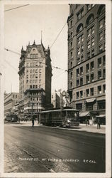 Market Street at Third and Kearney San Francisco, CA Postcard Postcard Postcard