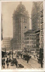 Junction Kearny, Market and Third San Francisco, CA Postcard Postcard Postcard