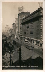 South Side of Market Street, Showing Palace Hotel Postcard