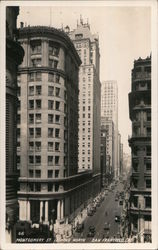 Montgomery St. Looking North San Francisco, CA Postcard Postcard Postcard