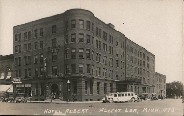 Hotel Albert Albert Lea Mn Postcard 8548