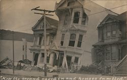 How the Ground Caved in and Houses Tumbled Postcard