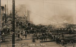 Looking East from Railroad Ave Postcard