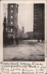 Third and Market Sts. after the Earthquake and Fire, April 18, 1906 Postcard