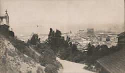 View of City from Hilltop, Alcatraz San Francisco, CA Postcard Postcard Postcard