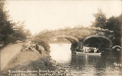 Rustic Stone Bridge, Stowe Lake, Golden Gate Park Postcard