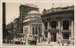 O'Farrell Street at Market & Grant Postcard