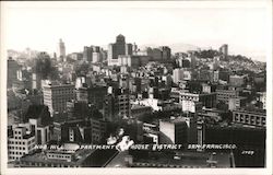 Nob Hill Apartment House District Postcard