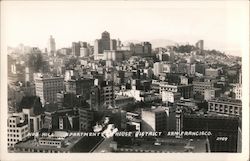 Nob Hill Apartment House District Postcard