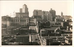 California Street Hill San Francisco, CA Piggot Photo Postcard Postcard Postcard