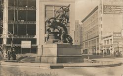 Statue on Market Street San Francisco, CA Postcard Postcard Postcard