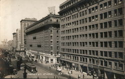 Market Street at Geary Postcard