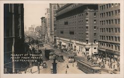 Market Street Toward Ferry from Kearney Postcard