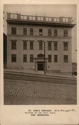 St. Ann's Convent, Helpers of the Holy Souls, San Francisco California Postcard Postcard Postcard