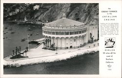 Casino Terrace in the Catalina Casino Postcard