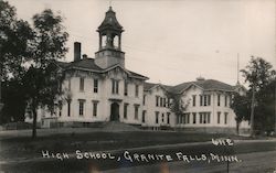 High School Granite Falls, MN Postcard Postcard Postcard