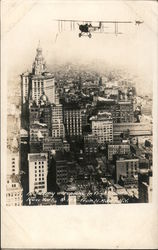 An army aeroplane in flight over New York New York City, NY Postcard Postcard Postcard