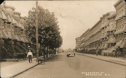 Looking Along Schaeffer Street Postcard