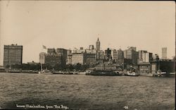 Lower Manhattan from The Bay Postcard