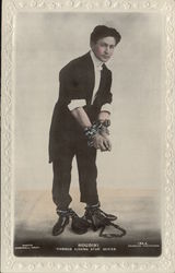 Rare Harry Houdini "Famous Cinema Star" Series Real Photo Celebrities Campbell-Gray Postcard Postcard Postcard