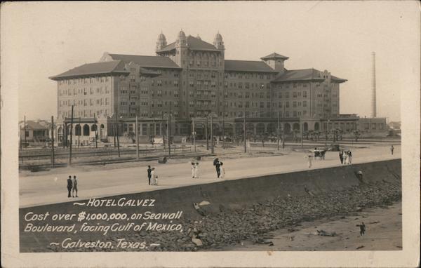 Hotel Galvez, Cost Over $1000000 On Seawall Boulevard Facing Gulf Of ...