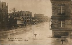 South Ludlow Street Flood, 1913 Postcard