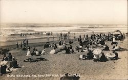 Watching the Surf Bathers Seaside, OR Postcard Postcard Postcard