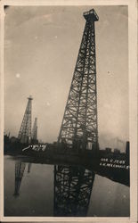 Oil Rigs Oil Wells SC Wilson Postcard Postcard Postcard