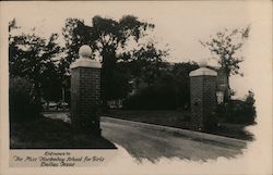 Entrance to The Miss Hockaday School for Girls Dallas, TX Postcard Postcard Postcard