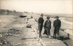 Sea Wall Galveston, TX Postcard Postcard Postcard