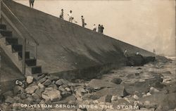 Galveston Beach After the Storm Texas Postcard Postcard Postcard