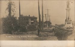 Grade Raising Scene Postcard