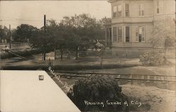 Raising Grade of City Postcard