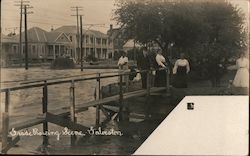 Grade Raising Scene Postcard