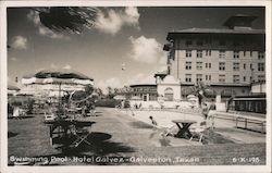 Swimming Pool, Hotel Galvez Postcard