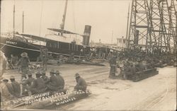 Soldiers Leaving Galveston Texas Windhorst Postcard Postcard Postcard