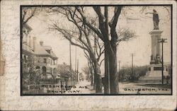 Rosenburg Avenue and Broadway Galveston, TX Postcard Postcard Postcard