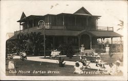 Club House Garten Verein Galveston, TX Postcard Postcard Postcard