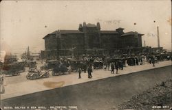 Hotel Galvez and Sea Wall Galveston, TX Postcard Postcard Postcard