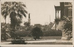 Looking West from 23rd on Broadway Galveston, TX Postcard Postcard Postcard