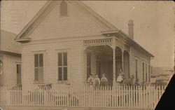 Family on the Porch Houston, TX Postcard Postcard Postcard