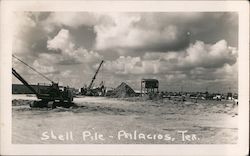 Shell Pile Palacios, TX Postcard Postcard Postcard