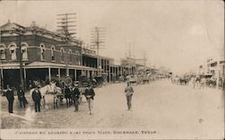 Cameron St. Looking East from Main Rockdale, TX Postcard Postcard Postcard