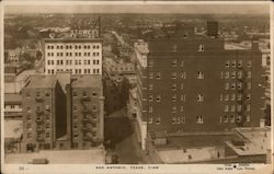 Bird's Eye View of San Antonio - Stowers Building Postcard