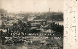 Aftermath of Storm August 16, 1915 Postcard