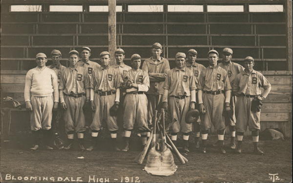 bloomingdale-high-school-michigan-baseball-postcard