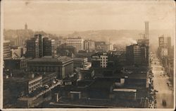 Aerial View of City Postcard