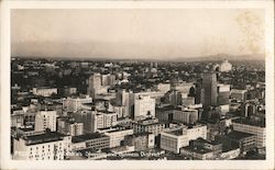 Seattle's Shopping and Business District Postcard